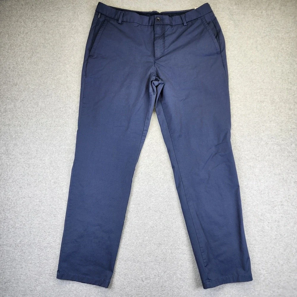 Vineyard Vines On The Go OTG Pants Men's 35x30 Blue Chino Golf Performance